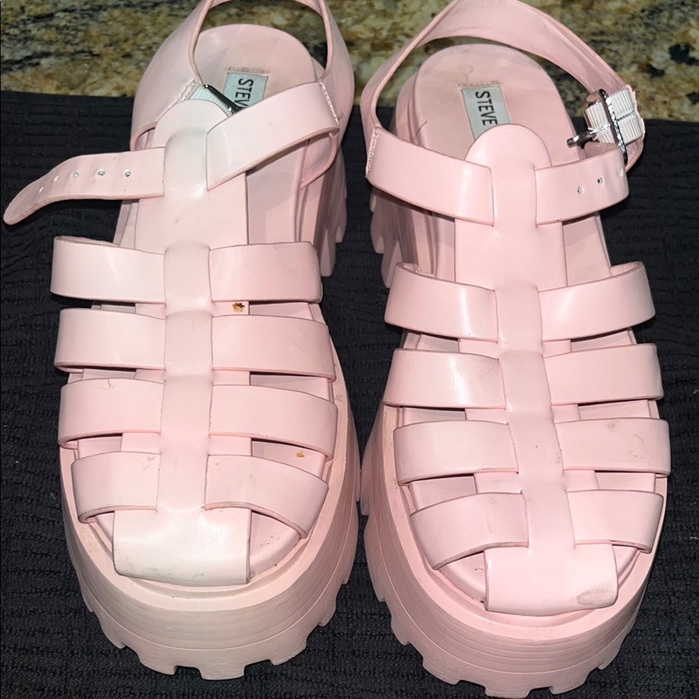 Steve Madden designer inspired sandals. Barely worn.